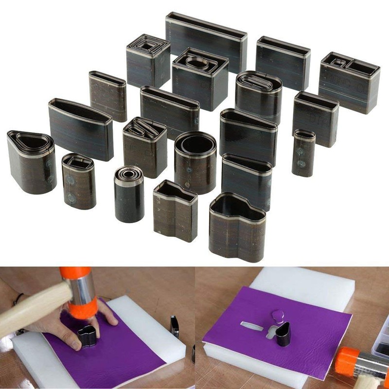 Yosoo 39 Shapes Style Leather Craft Set One Hole Punch