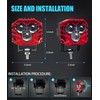 HENGTUAOTO 2.5inch LED Pod Lights Three-Eye 30W LED Fog/Driving/Off Road