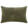 FDTERN Set of 2 Olive Green Corduroy Christmas Cushion Covers,