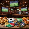 50PCS 9 INCH Soccer Birthday Plates – Party Paper Plates