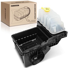 A-Premium Engine Coolant Overflow Recovery Reservoir Tank [with Cap] Compatible with Ford F-150 2010-2014, F-350 Super Duty 2010, 6.2L - Front Side