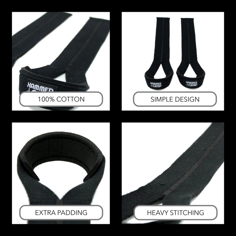Hammer Grip Straps & Wraps – Ideal for Weight Training,