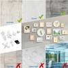 VooGenzek 72 PCS Frame Hook, Picture Hanging Hook, White Non-Trace