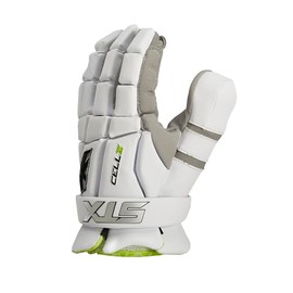 STX Cell VI™ Lacrosse Goalie Gloves, Medium, White, Pair