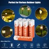 REACELL 24 Pack Rechargeable AAA Batteries for Solar Lights, 1.2V