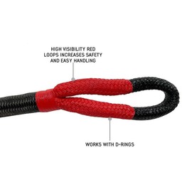 OVS Brute Kinetic Recovery Strap 1" x 30" With Storage Bag Gray/Black