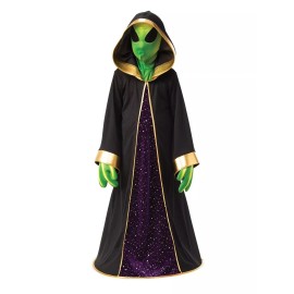 Rubies Child Alien Costume Set Hooded Robe Mask Gloves Rubies Opus Collection