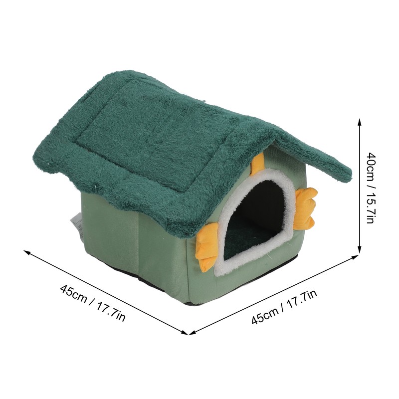 Pet Bed House Soft Warm Cat Bed Cave Detachable Cozy