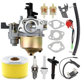 KELKONG GX160 GX200 Carburetor, Adjustment Kit for Honda GX120 GX140 GX 160 GX168 GX200 5HP 5.5HP 6.5HP Engines with 17210-ZE1-517 Air Filter