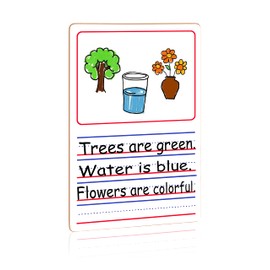 Dry Erase Storyboard - 9"x12" - Lap White Board for Kids with Drawing Frame & Four Storylines - Drawing Spelling Sentences and More (Double Sided Whiteboard)