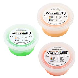Val-u-Putty Exercise Putty - Peach, Orange, Lime - 2 oz Each - Bundle