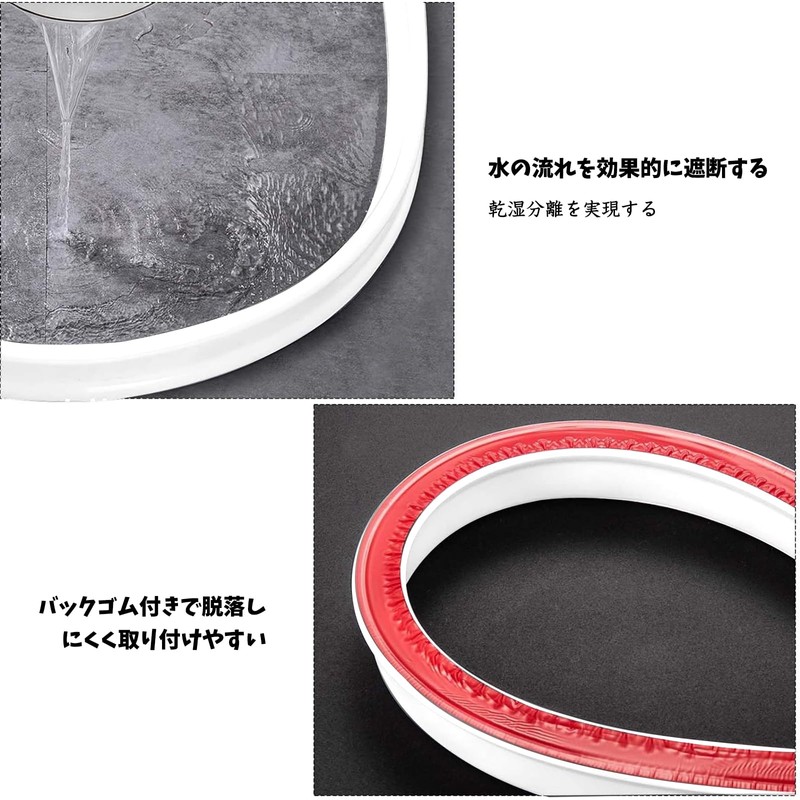 VorsiPro Skimmer Washer, Water Barrier for Sinks, Basin, Gap Guard,