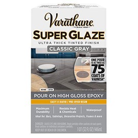 Varathane 363903 Super Glaze High Gloss Epoxy, Classic Gray