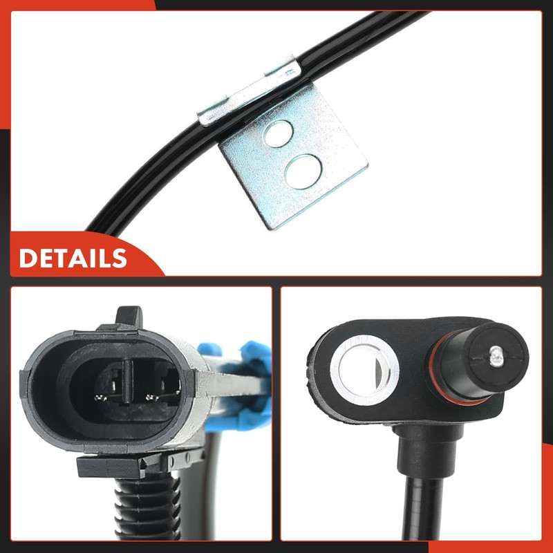 A-Premium Sensor de velocidad de rueda delantera ABS compatible con