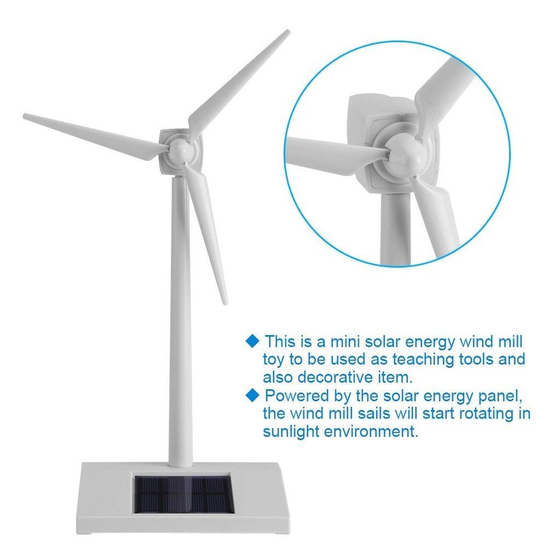 Solar Wind Mini Solarbetriebene Windmühle Spielzeug Kinder Kinder Wissenschaft Lehre