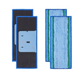 4 Pack Mop Pad for iRobot Braava Jet M6 Ultimate Robot Mop, Upgraded M6 Wet Mopping Pad, Washable Microfiber Replacement Cleaning Pad