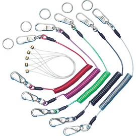 スーパーツール(SUPERTOOL) 安全ロープ(ステンレスワイヤー芯・ダイレクトキャッチフック付) 1kg用 クリア AR430DC [安全帯 落下防止 電気工事 高所での安全作業]