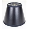 Set of 6 Black Parchment Silver-Lined Chandelier Lampshade 3x5x4