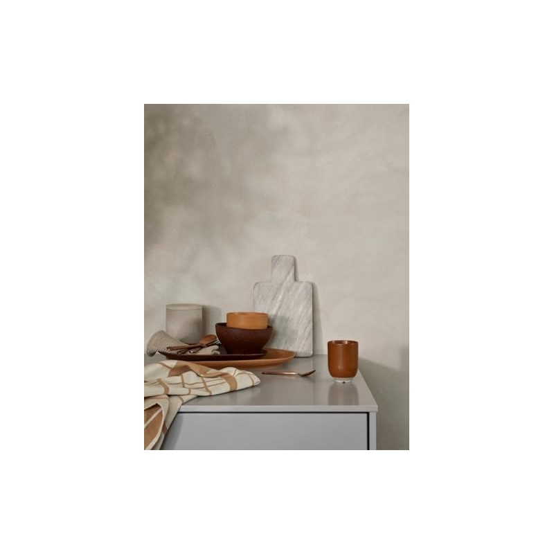 Shape Puce Brown with Structure Plate 29.5 x 18.5 cm