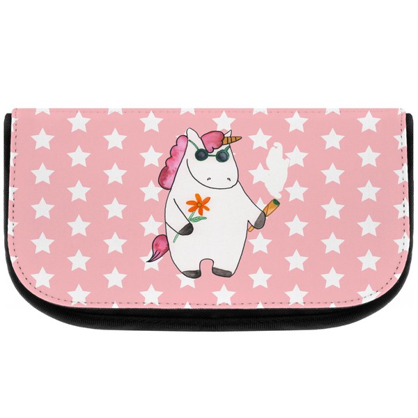 Parent-New Mr. & Mrs. Panda Unicorn Woodstock Cosmetic Bag, red,