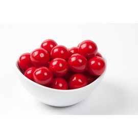 Red Gumballs 1 Inch 2 Pound Bulk Bag-For Office Events, Birthday Parties Or Bar Mitzbahs Or Quinceneara's