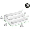 mDesign Plastic Expandable 3-Tier Storage Cabinet Shelf Organizer - Clear