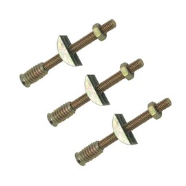 RUN 6 Pieces M8x100 mm Panel Furniture Wardrobe Four-in-one Connectors Fittings Table Bed Assembly Fasteners Bolts Nuts Threads Half Moon Spacers
