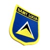 Saint Lucia Caribbean Flag Iron On Embroidered Fabric Sew On