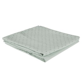 roba Organic Set of 2 Swaddling and Nursing Cloths 'Lil Planet' Frosty Green, Organic Cotton, GOTS, 120 x 120 cm