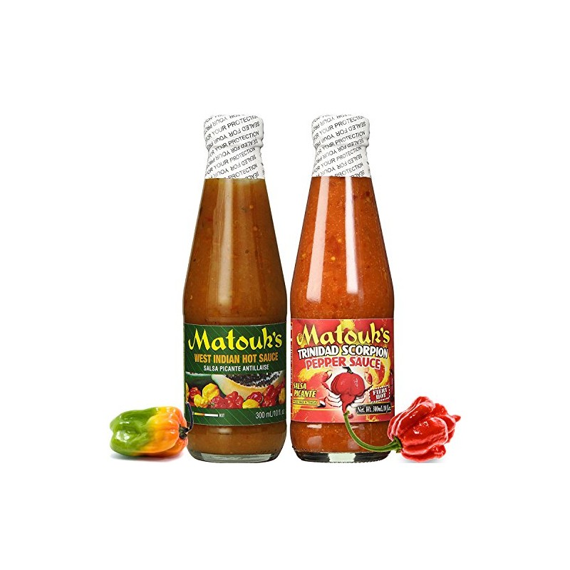 Matouk's West Indian Hot and Trinidad Scorpion Pepper Sauce 10oz
