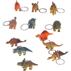 DUSC Llaveros de Dinosaurio, Diferentes Estilos, vívido, Encantador, simulación, Animal, Llavero, cantidad Suficiente, luz pequeña para decoración, Regalos(Llavero de Dinosaurio K2108)