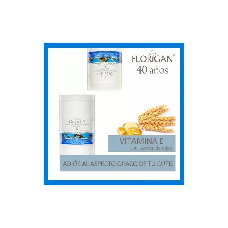Crema Sólida Regenerante Vitamina E Florigan® 1kg.