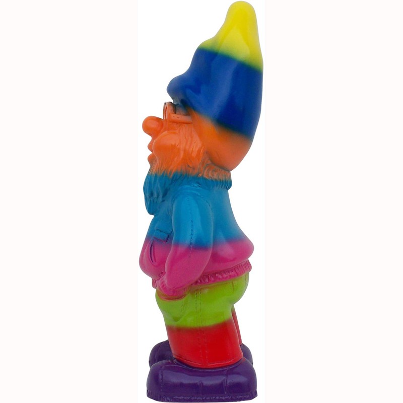 Rakso Rainbow Pride Gnome, 13", Large UV Resistant Ornament for