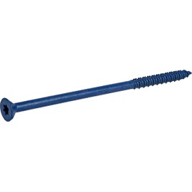 Power Pro Blue Flat-Head Concrete Screw Anchors (1/4" x 5") - 100 pc