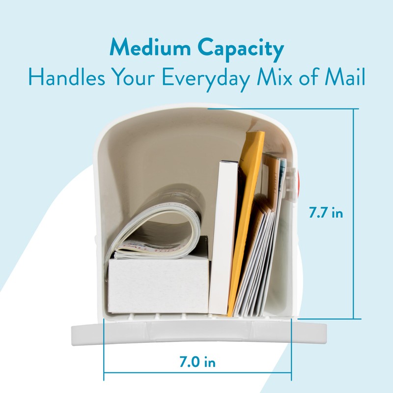 Architectural Mailboxes Parsons Plastic Post Mount Mailbox, Compatibility Code A,