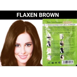 GP SERIES 5 PCS FLAXEN BROWN HERBAL TYPE HAIR DYE SHAMPOO-COLOR GRAY HAIR IN MINUTES