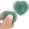 Nupuyai Green Aventurine Heart Thumb Worry Stone, Healing Crystal Pocket