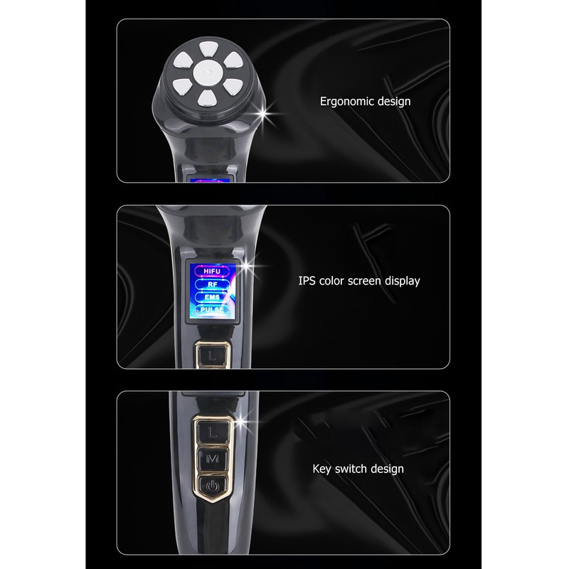 4 in 1 RF Ultrasound Facial Beauty Machine Rejuvenation Microcurrent