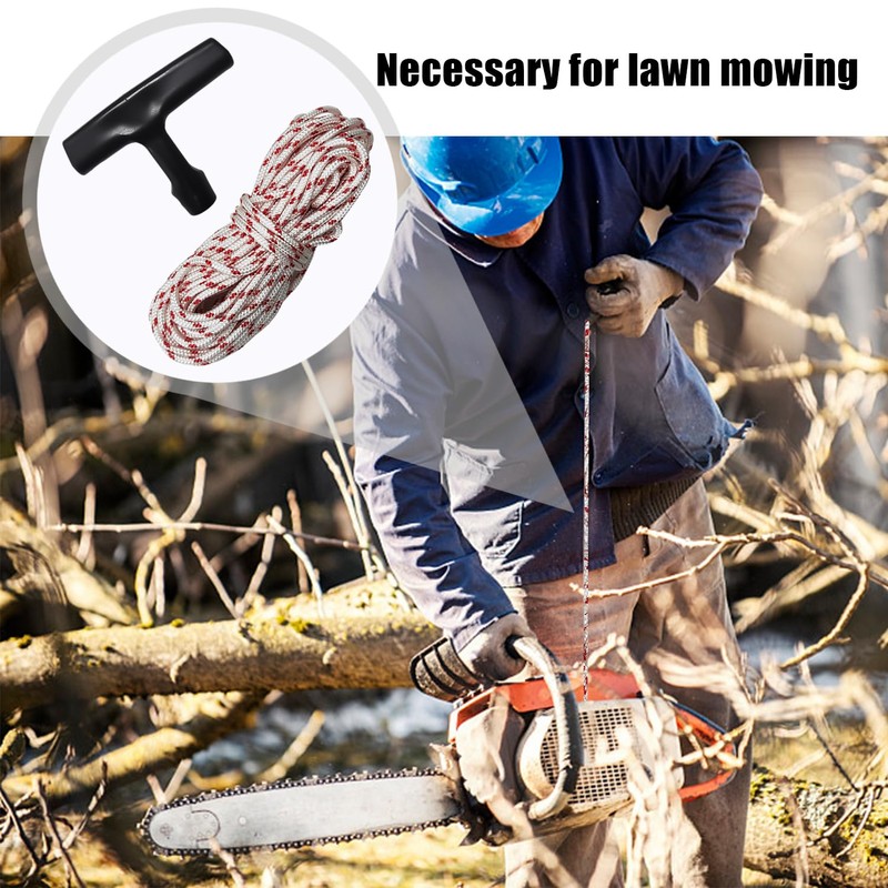1 Set 10M Recoil Start Rope, 3 Black Start Handles,