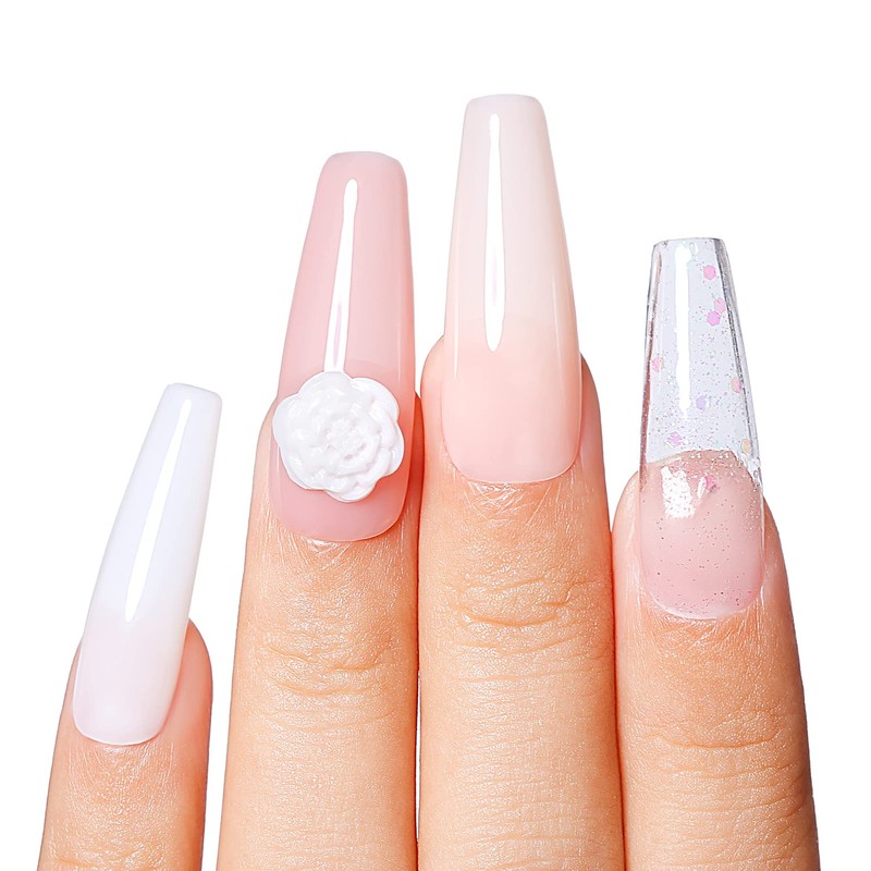 AIMEILI Solid Builder Gel for Gel Nails Set, 4 Colours,
