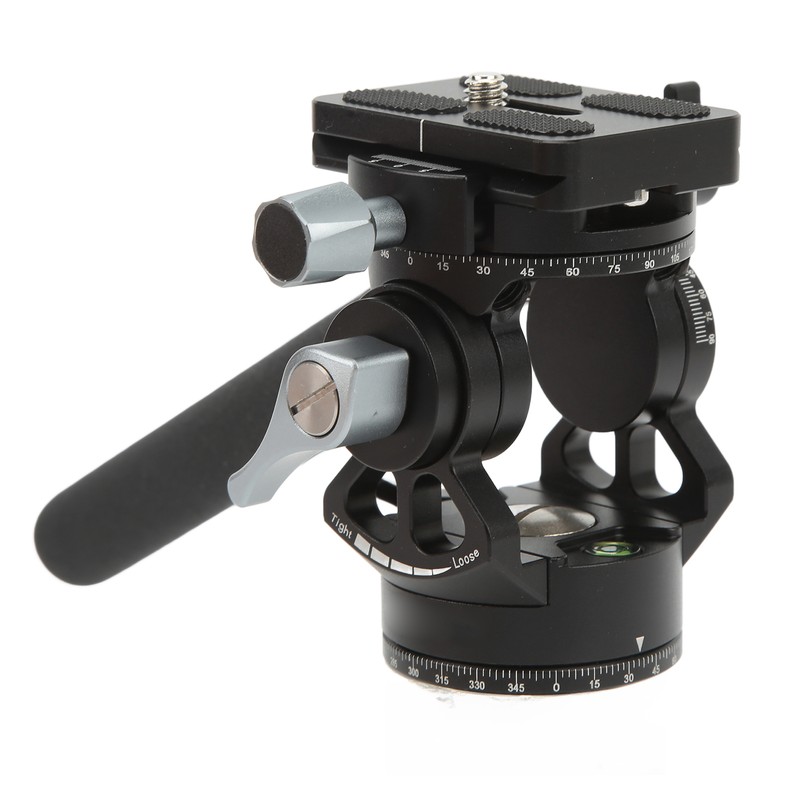 Video Tripod Head Aluminium Alloy Adjustable Portable Damping Stable Fluid