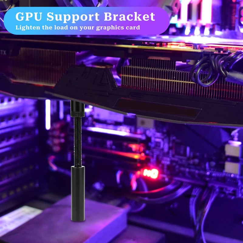 KALIONE Graphics Card GPU Mount Support Bracket 72-122mm Height Adjustable