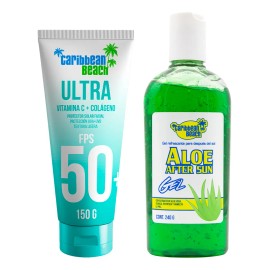 Dúo Protector Solar Colágeno Caribbean Beach After Sun