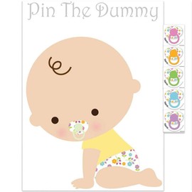 Pin The Dummy On The Baby Game For 35 Players Baby Shower Fun Game