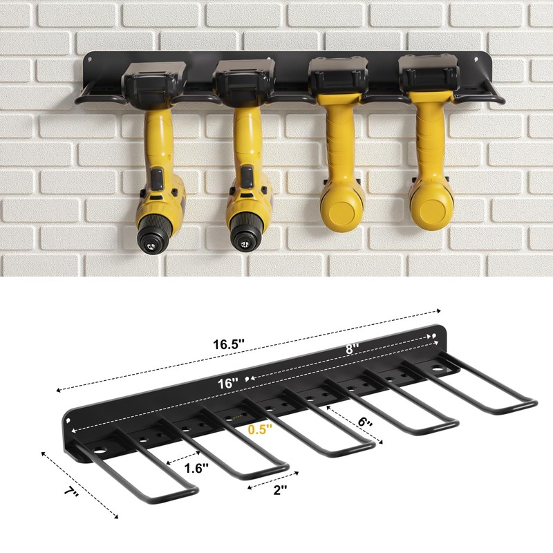 oviitech Power Tool Organizer Wall Mount，Power Tool Storage Rack for