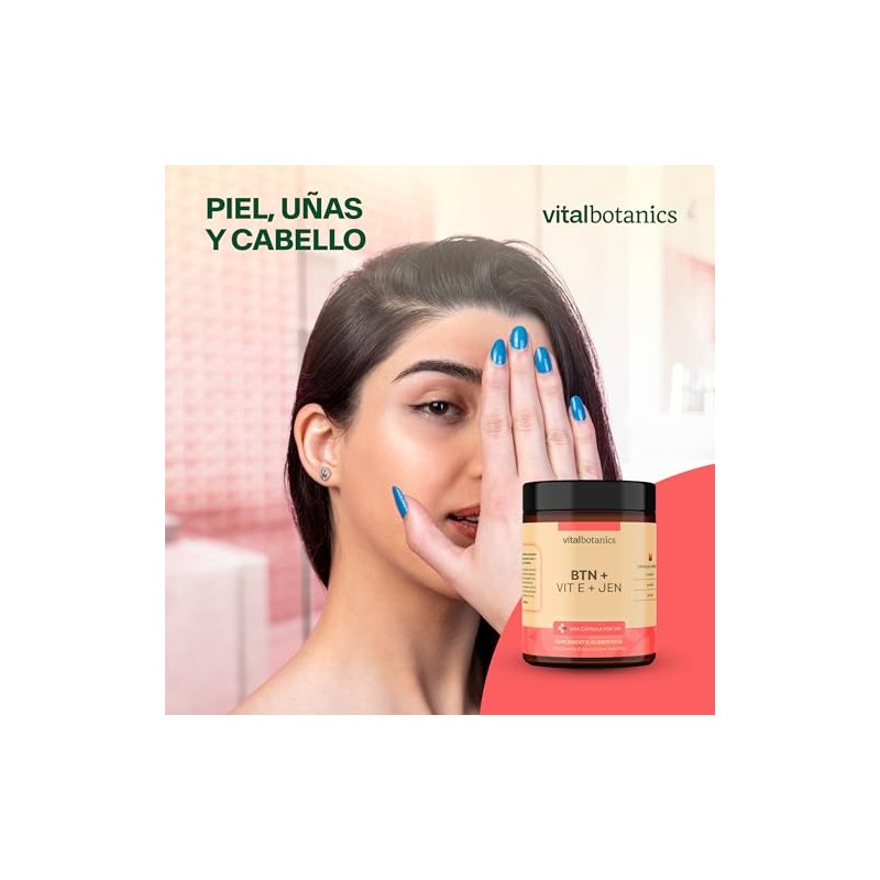 Vital Botanics Biotina + Vitamina E con Jengibre