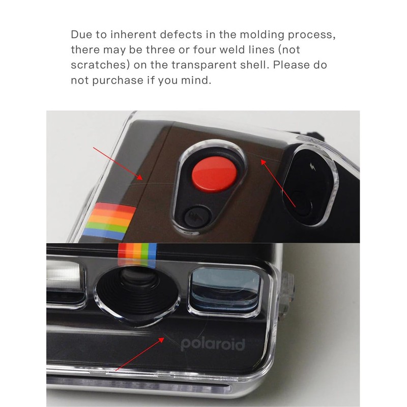 Clear Case for Polaroid Go Camera, high-Transparency PC, Shatter-Resistant and