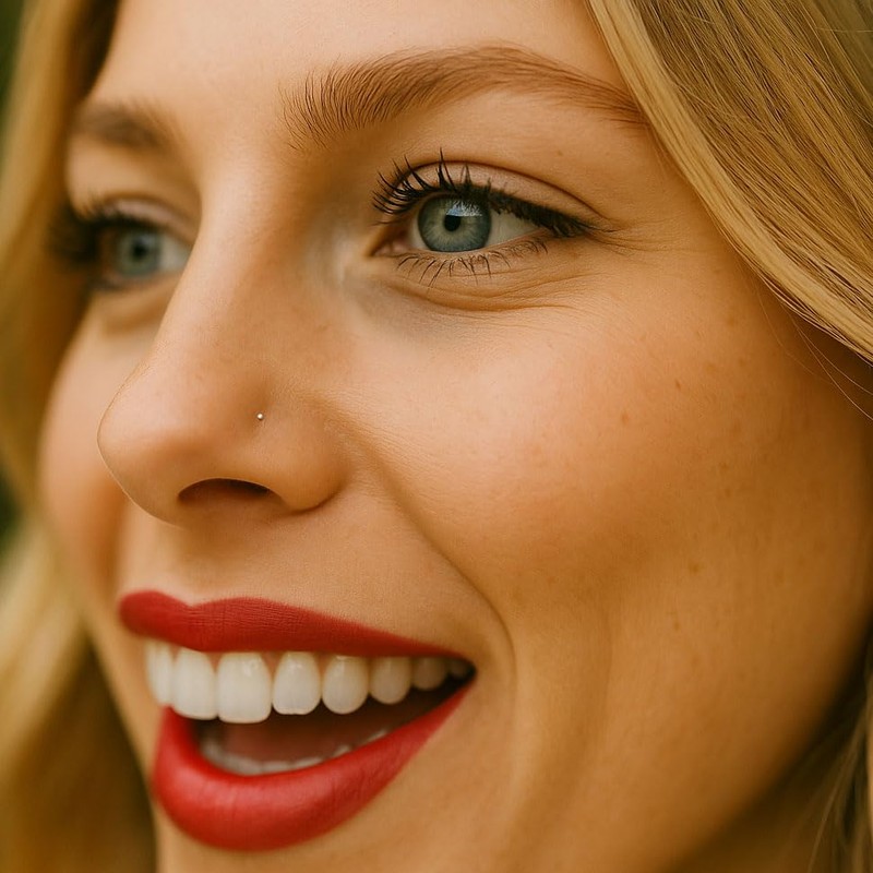 u&i Sterling Silver 1mm Nose Stud - Ultra Tiny 24