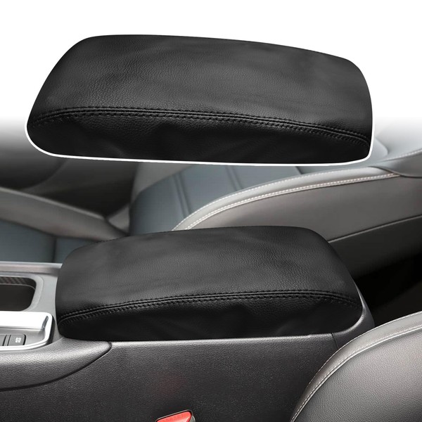 ramuel Compatible with Center Console Armrest Cover Pad PU Leather