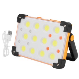 100w LED Work Lights Solar USB Rechargeable 4 Light Modes Portable Dustproof Shockproof Outdoor Lighting Tools for Camping